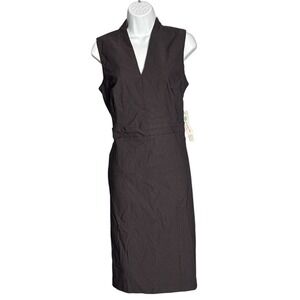 Tribal Annie V-Neck Sheath Dress Black NWT Size 8‎